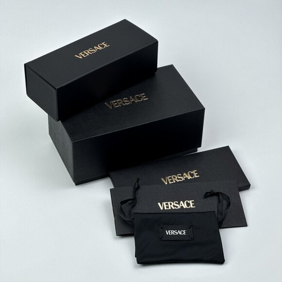 Versace Women’s Sunglasses – Black Cat Eye Frame / Grey Lenses | VE4488U GB1/87 main image 5